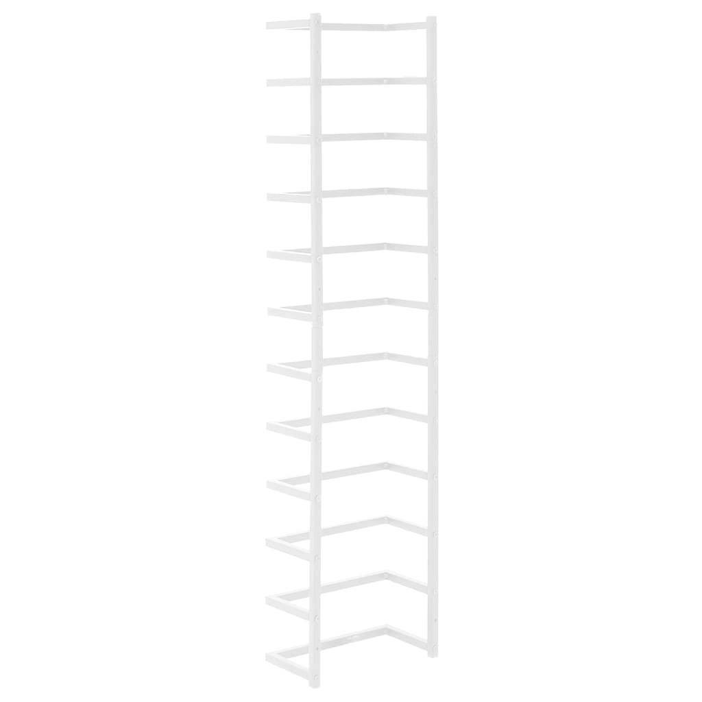 vidaXL Suport de prosoape, alb, 24x12x96 cm, oțel