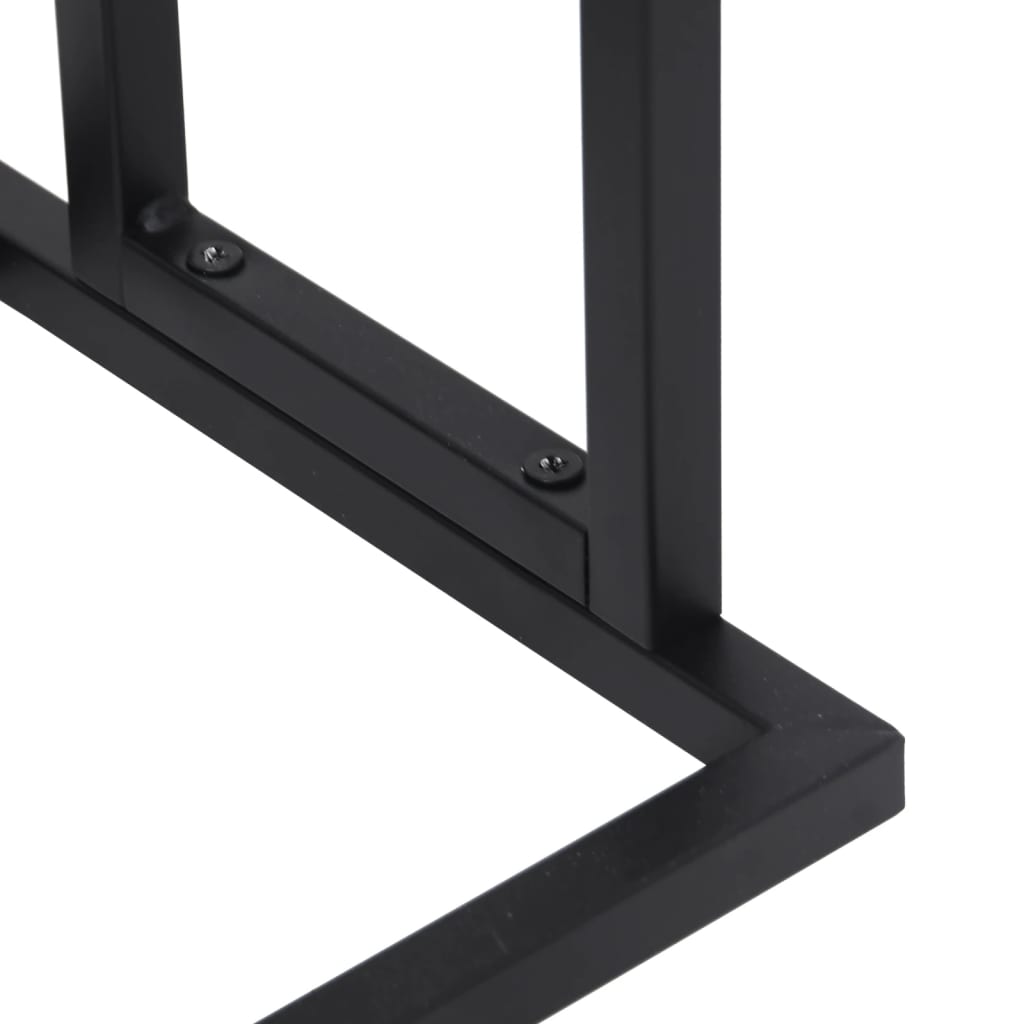 vidaXL Suport de prosoape autonom, negru, 48x24x78,5 cm, fier vidaXL Suport de prosoape autonom, negru, 48x24x78,5 cm, fier