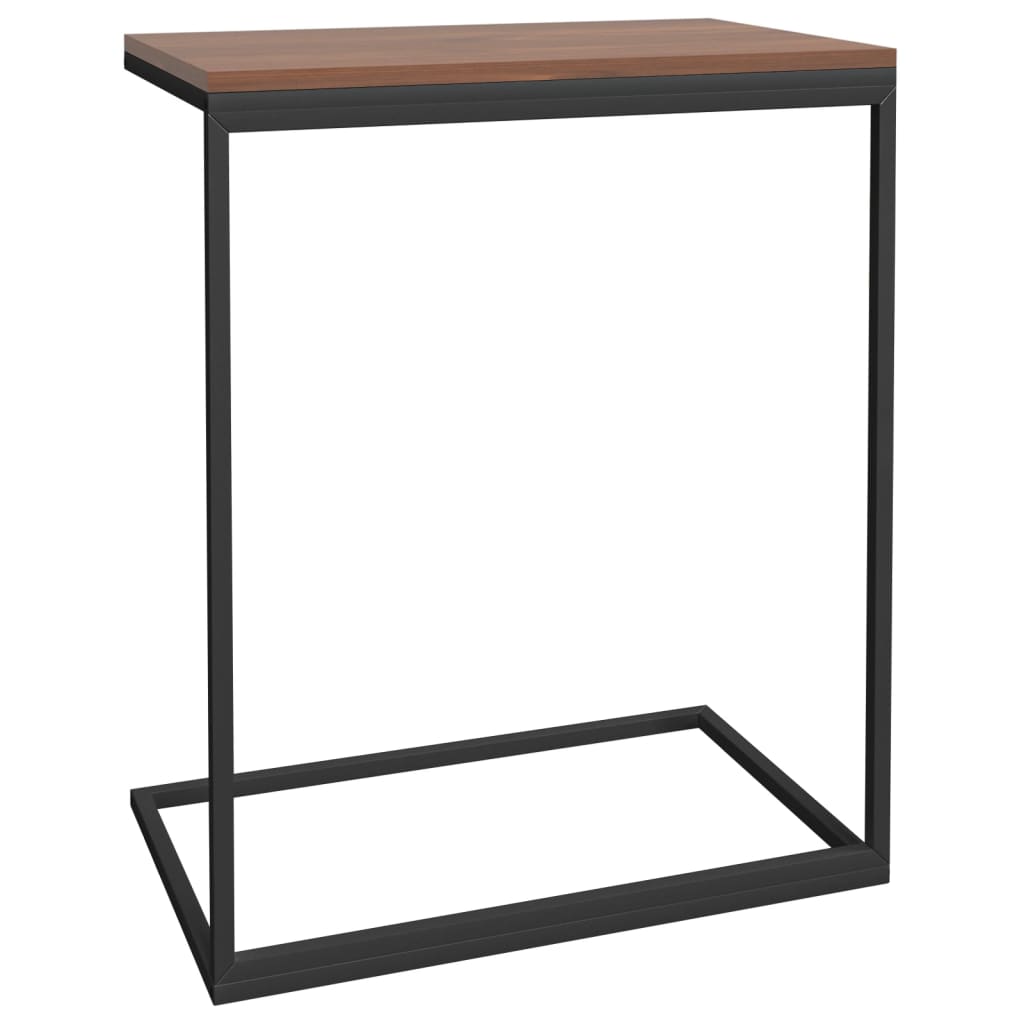 vidaXL Masă laterală, negru, 55x35x66 cm, lemn compozit vidaXL Masă laterală, negru, 55x35x66 cm, lemn compozit