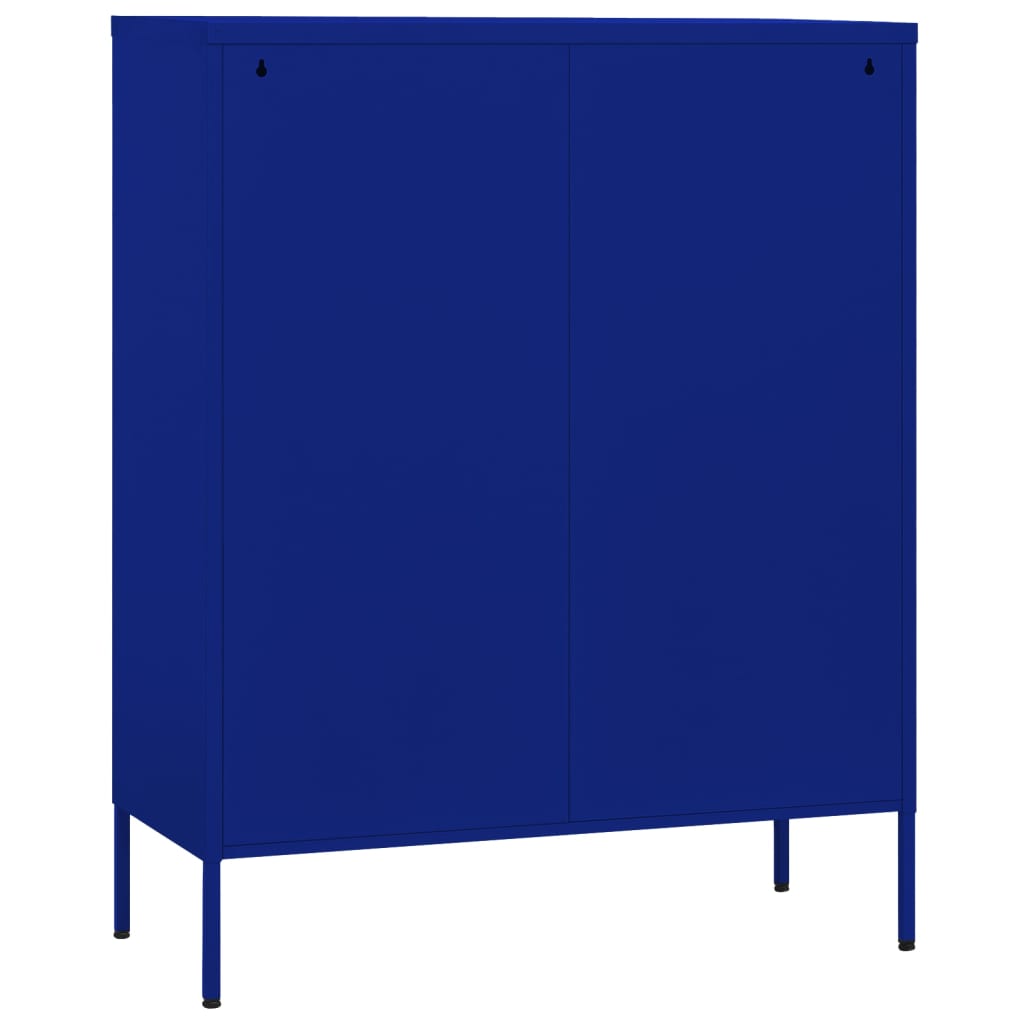 vidaXL Dulap de depozitare, bleumarin, 80x35x101,5 cm, oțel vidaXL Dulap de depozitare, bleumarin, 80x35x101,5 cm, oțel