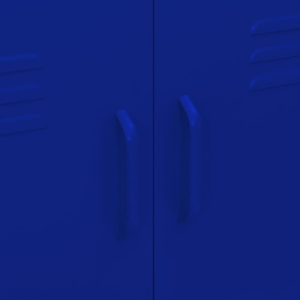 vidaXL Dulap de depozitare, bleumarin, 80x35x101,5 cm, oțel vidaXL Dulap de depozitare, bleumarin, 80x35x101,5 cm, oțel