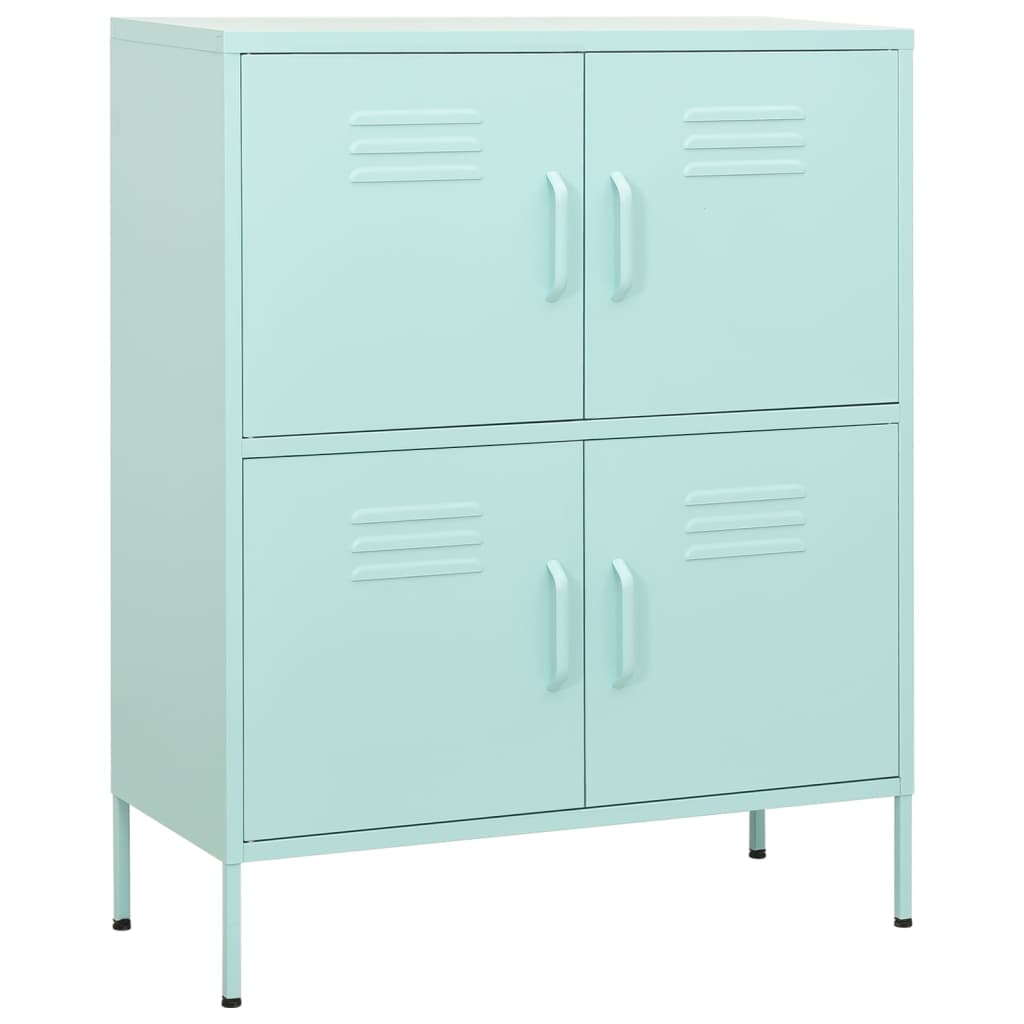 vidaXL Dulap de depozitare, verde mentă, 80x35x101,5 cm, oțel vidaXL Dulap de depozitare, verde mentă, 80x35x101,5 cm, oțel