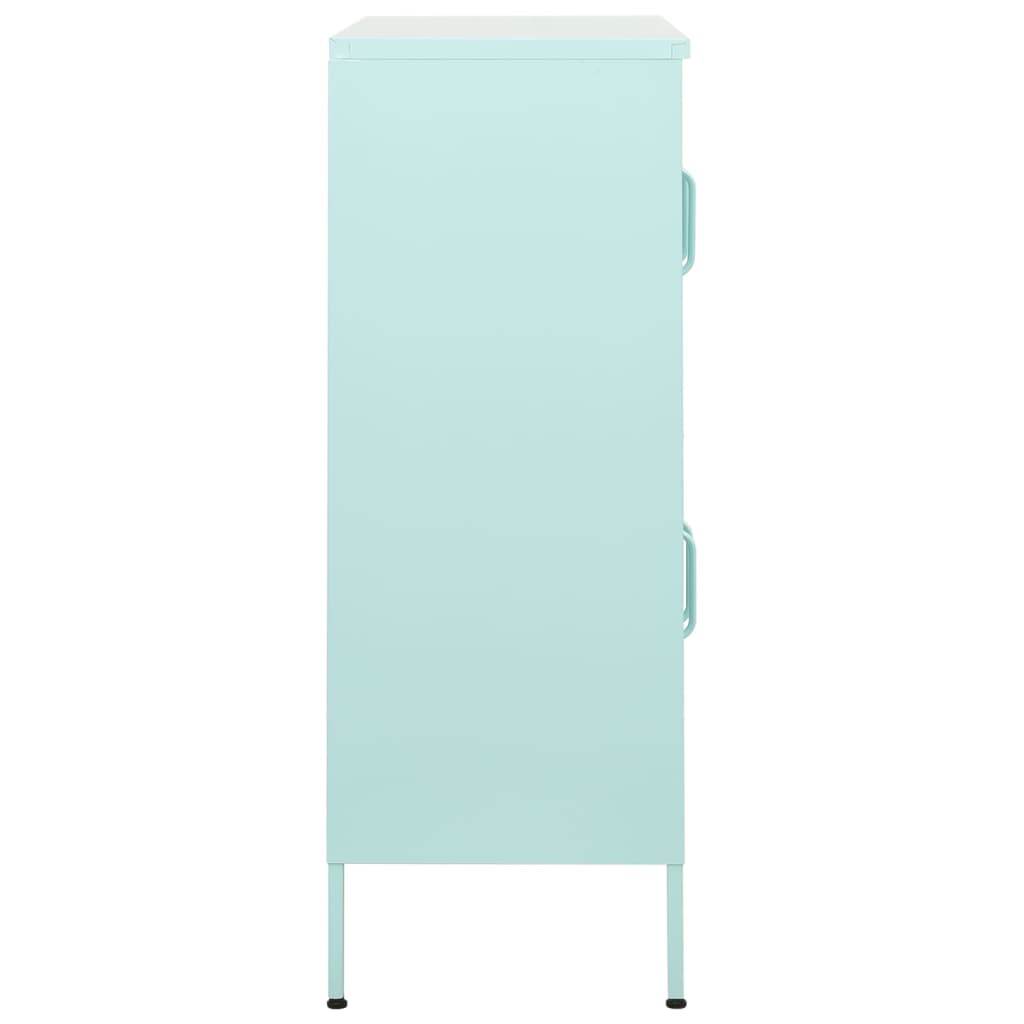 vidaXL Dulap de depozitare, verde mentă, 80x35x101,5 cm, oțel vidaXL Dulap de depozitare, verde mentă, 80x35x101,5 cm, oțel