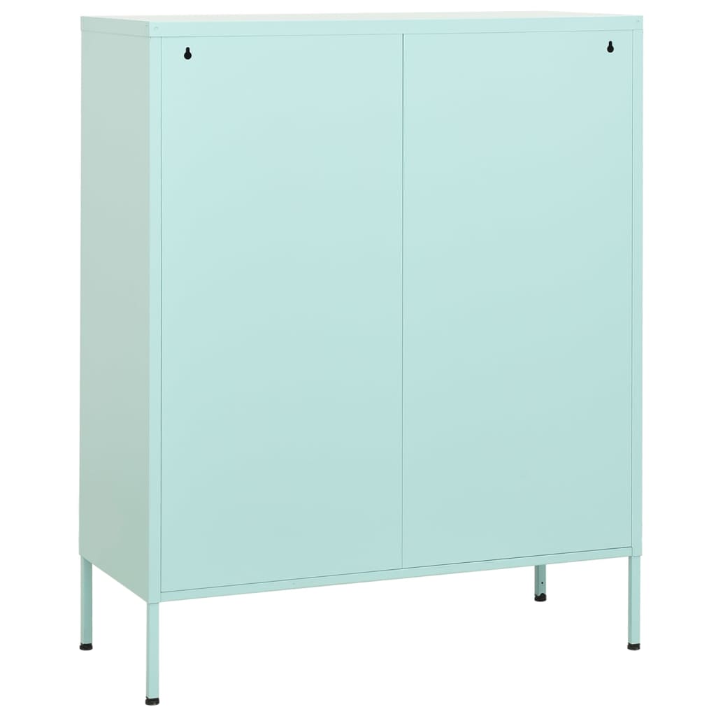 vidaXL Dulap de depozitare, verde mentă, 80x35x101,5 cm, oțel vidaXL Dulap de depozitare, verde mentă, 80x35x101,5 cm, oțel