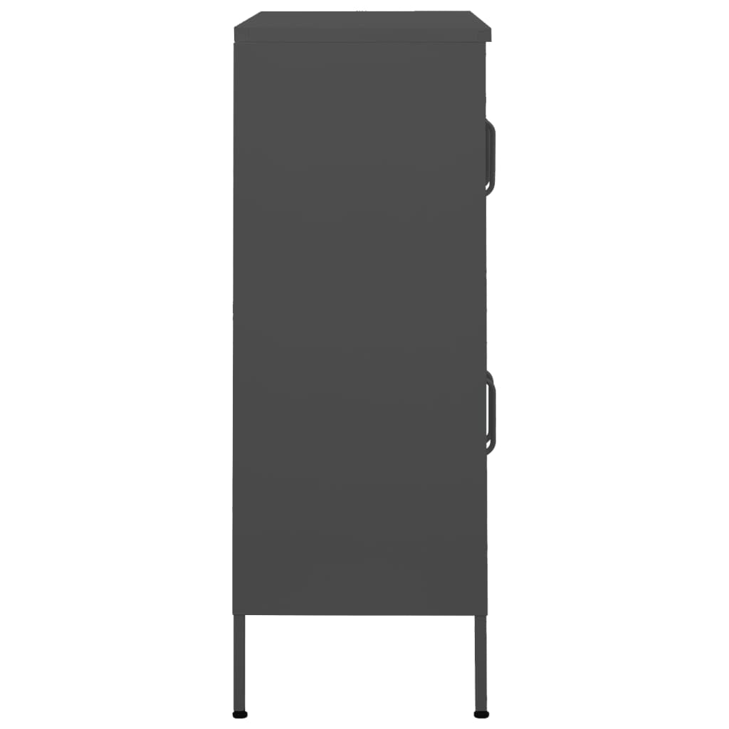 vidaXL Dulap de depozitare, antracit, 80x35x101,5 cm, oțel vidaXL Dulap de depozitare, antracit, 80x35x101,5 cm, oțel