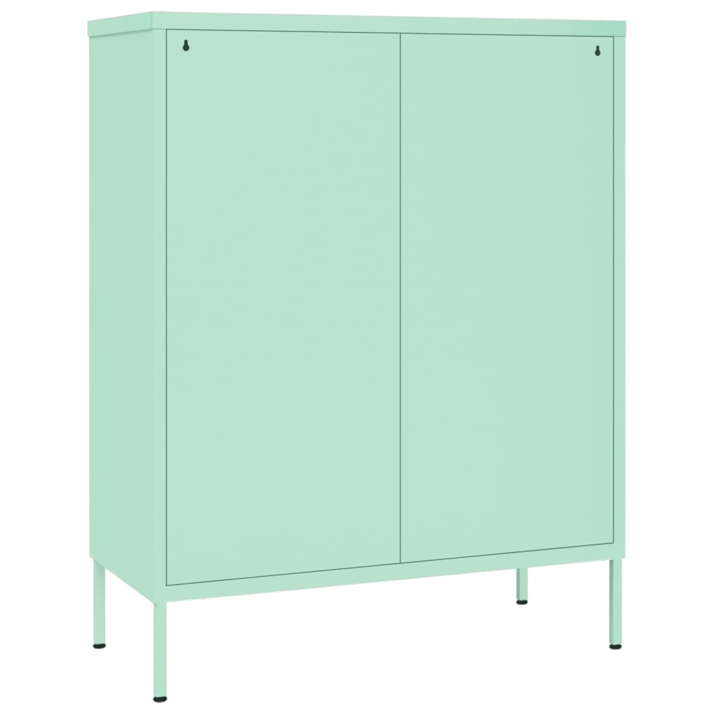 vidaXL Dulap cu sertare, verde mentă, 80x35x101,5 cm, oțel vidaXL Dulap cu sertare, verde mentă, 80x35x101,5 cm, oțel