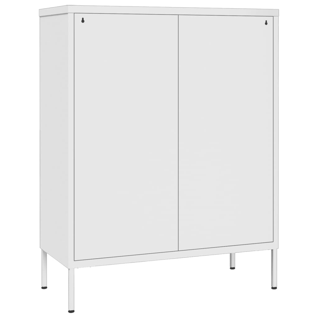 vidaXL Dulap cu sertare, alb, 80x35x101,5 cm, oțel vidaXL Dulap cu sertare, alb, 80x35x101,5 cm, oțel