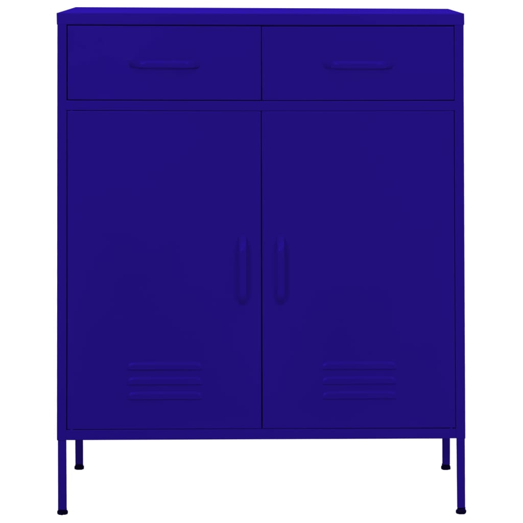 vidaXL Dulap de depozitare, bleumarin, 80x35x101,5 cm, oțel vidaXL Dulap de depozitare, bleumarin, 80x35x101,5 cm, oțel