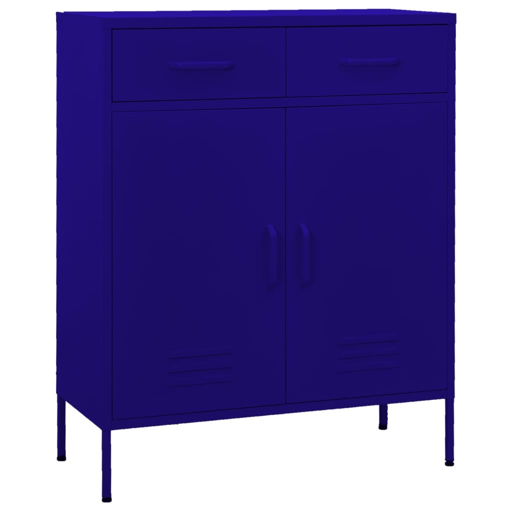 vidaXL Dulap de depozitare, bleumarin, 80x35x101,5 cm, oțel vidaXL Dulap de depozitare, bleumarin, 80x35x101,5 cm, oțel