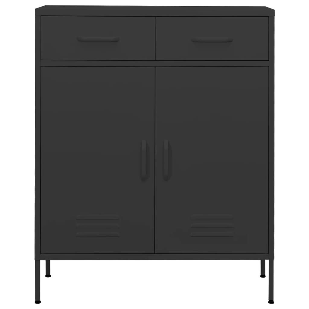 vidaXL Dulap de depozitare, antracit, 80x35x101,5 cm, oțel vidaXL Dulap de depozitare, antracit, 80x35x101,5 cm, oțel