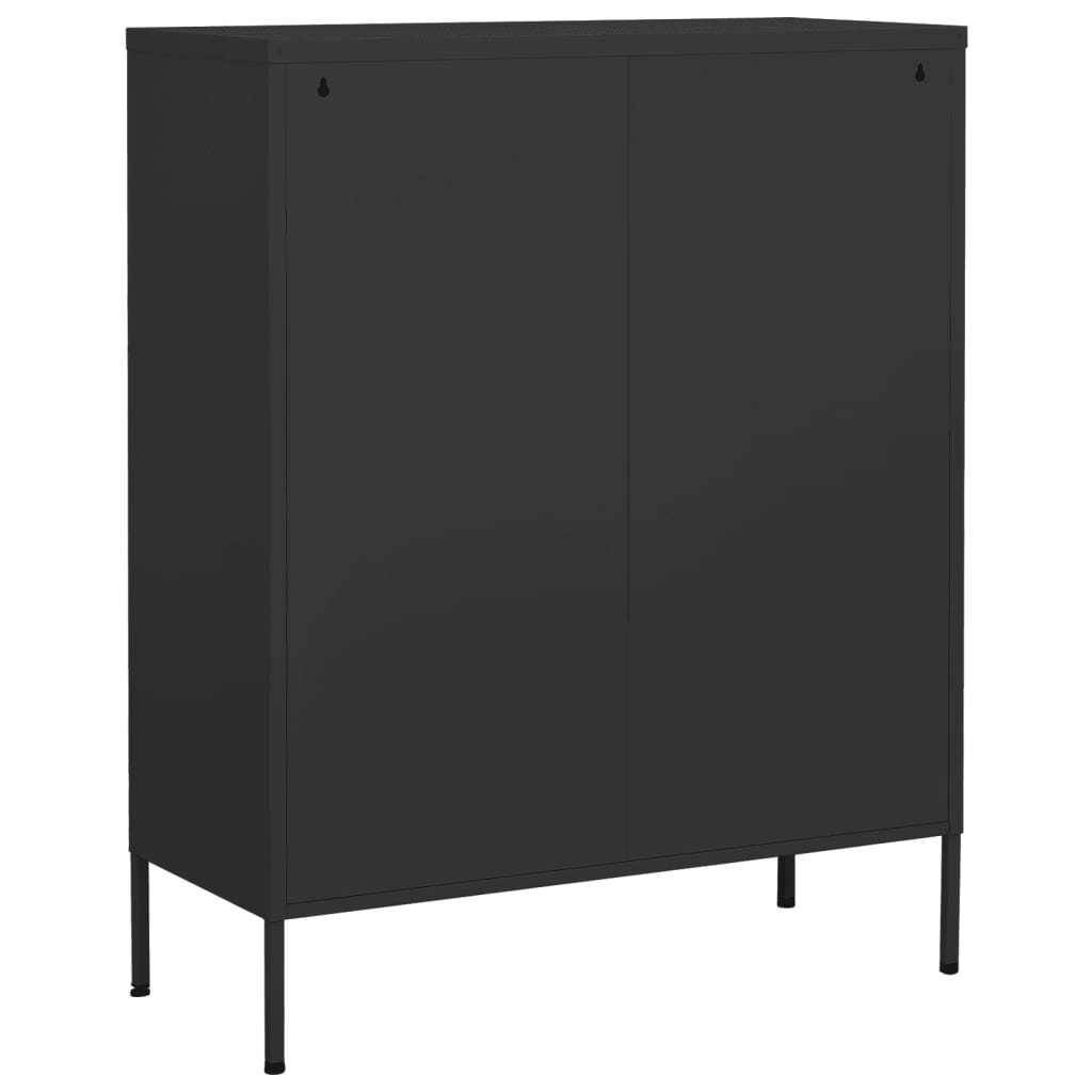 vidaXL Dulap de depozitare, antracit, 80x35x101,5 cm, oțel vidaXL Dulap de depozitare, antracit, 80x35x101,5 cm, oțel