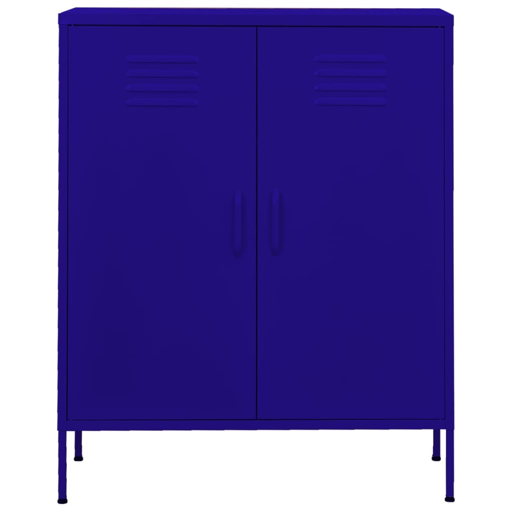 vidaXL Dulap de depozitare, bleumarin, 80x35x101,5 cm, oțel vidaXL Dulap de depozitare, bleumarin, 80x35x101,5 cm, oțel
