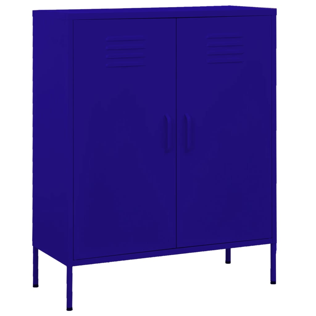vidaXL Dulap de depozitare, bleumarin, 80x35x101,5 cm, oțel vidaXL Dulap de depozitare, bleumarin, 80x35x101,5 cm, oțel