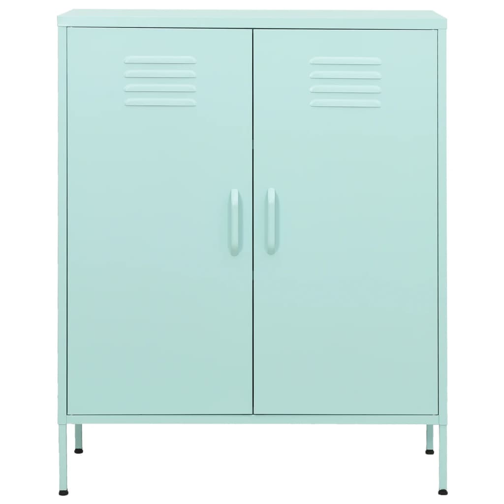 vidaXL Dulap de depozitare, verde mentă, 80x35x101,5 cm, oțel vidaXL Dulap de depozitare, verde mentă, 80x35x101,5 cm, oțel