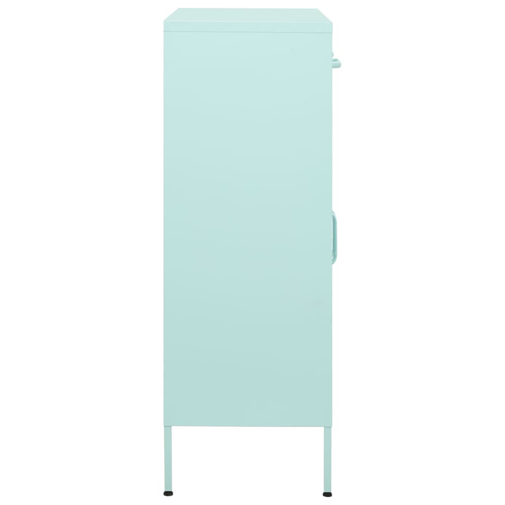 vidaXL Dulap de depozitare, verde mentă, 80x35x101,5 cm, oțel vidaXL Dulap de depozitare, verde mentă, 80x35x101,5 cm, oțel