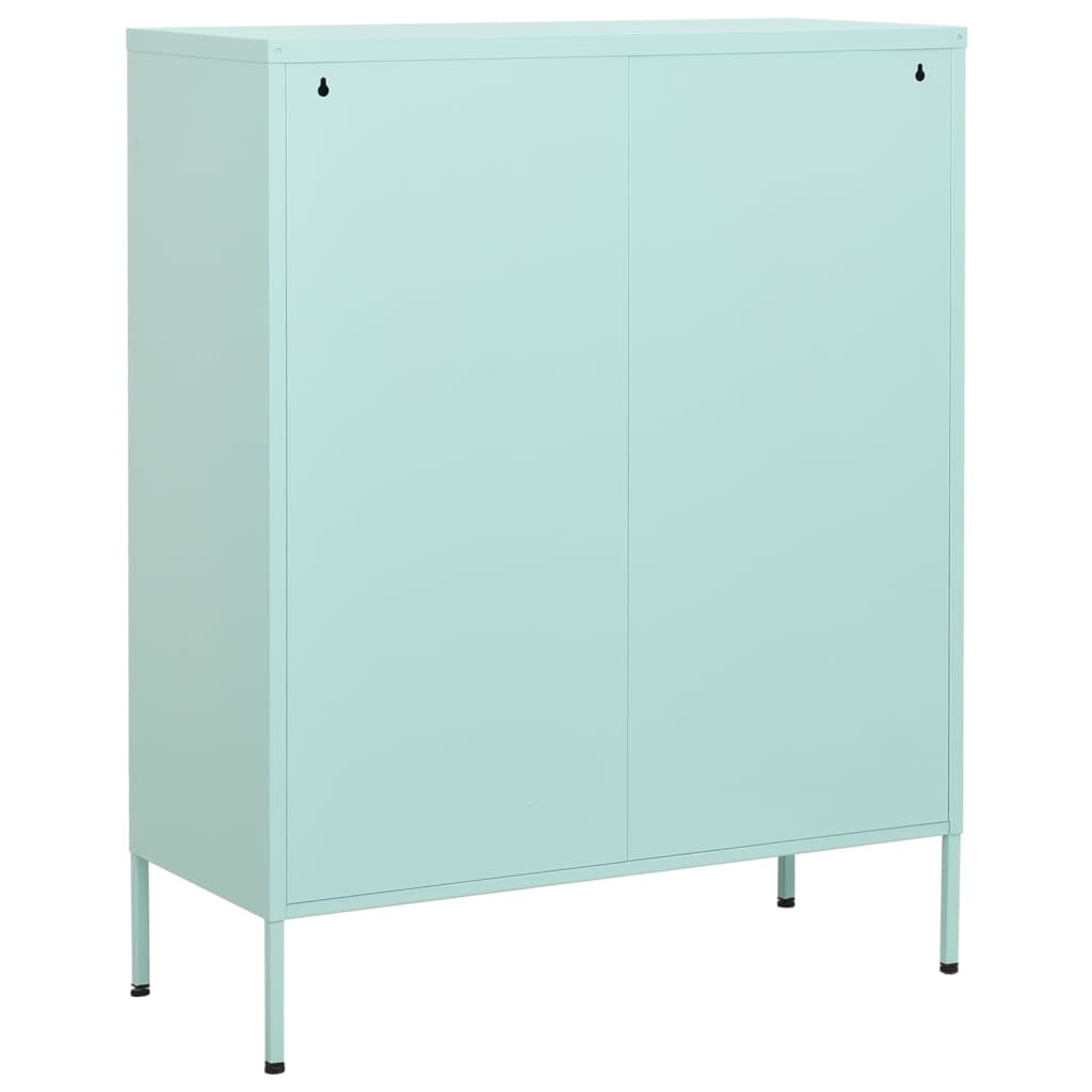 vidaXL Dulap de depozitare, verde mentă, 80x35x101,5 cm, oțel vidaXL Dulap de depozitare, verde mentă, 80x35x101,5 cm, oțel