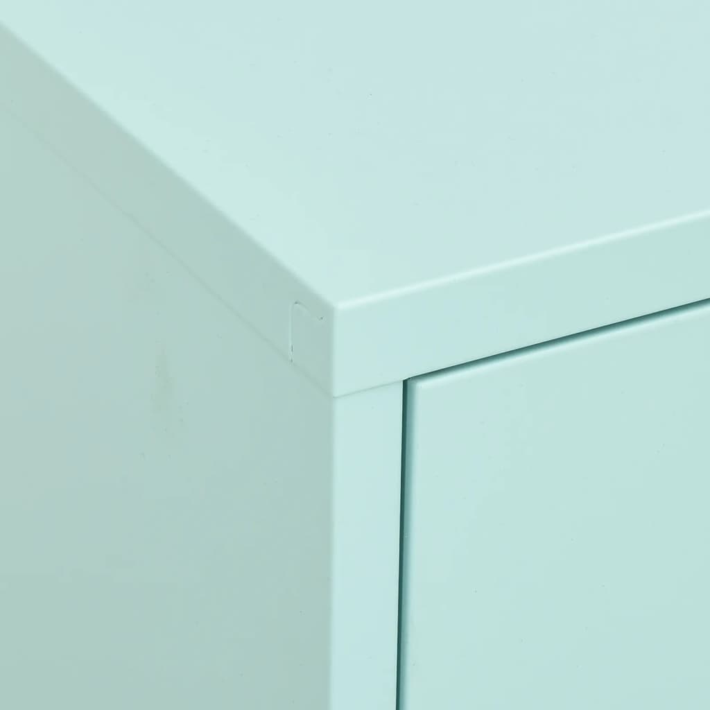 vidaXL Dulap de depozitare, verde mentă, 80x35x101,5 cm, oțel vidaXL Dulap de depozitare, verde mentă, 80x35x101,5 cm, oțel