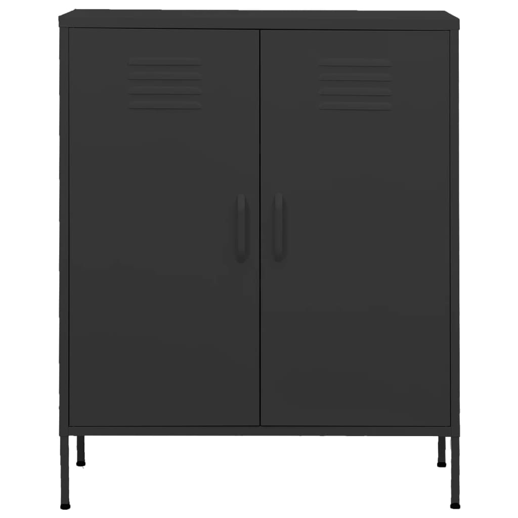 vidaXL Dulap de depozitare, antracit, 80x35x101,5 cm, oțel vidaXL Dulap de depozitare, antracit, 80x35x101,5 cm, oțel