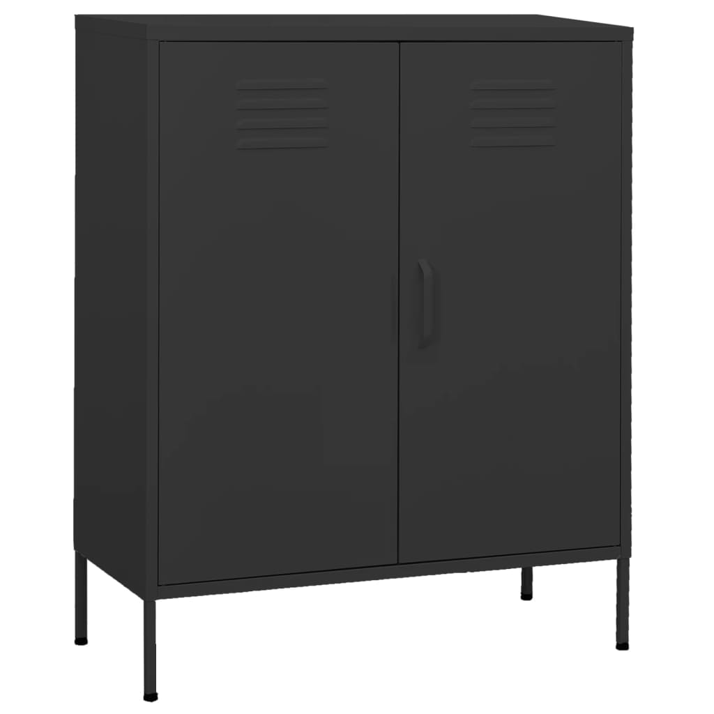 vidaXL Dulap de depozitare, antracit, 80x35x101,5 cm, oțel vidaXL Dulap de depozitare, antracit, 80x35x101,5 cm, oțel