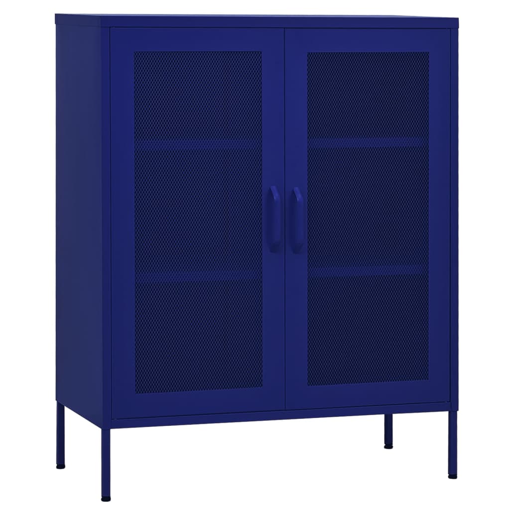 vidaXL Dulap de depozitare, bleumarin, 80x35x101,5 cm, oțel vidaXL Dulap de depozitare, bleumarin, 80x35x101,5 cm, oțel