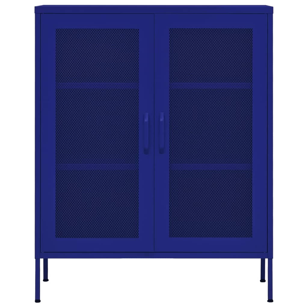 vidaXL Dulap de depozitare, bleumarin, 80x35x101,5 cm, oțel vidaXL Dulap de depozitare, bleumarin, 80x35x101,5 cm, oțel