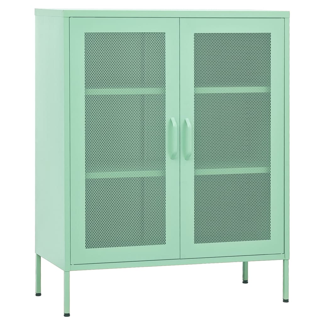 vidaXL Dulap de depozitare, verde mentă, 80x35x101,5 cm, oțel vidaXL Dulap de depozitare, verde mentă, 80x35x101,5 cm, oțel