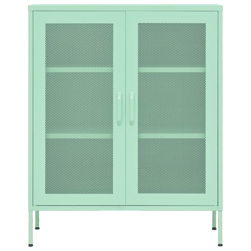vidaXL Dulap de depozitare, verde mentă, 80x35x101,5 cm, oțel vidaXL Dulap de depozitare, verde mentă, 80x35x101,5 cm, oțel