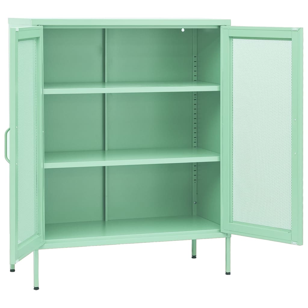 vidaXL Dulap de depozitare, verde mentă, 80x35x101,5 cm, oțel vidaXL Dulap de depozitare, verde mentă, 80x35x101,5 cm, oțel