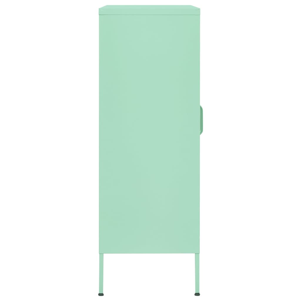 vidaXL Dulap de depozitare, verde mentă, 80x35x101,5 cm, oțel vidaXL Dulap de depozitare, verde mentă, 80x35x101,5 cm, oțel