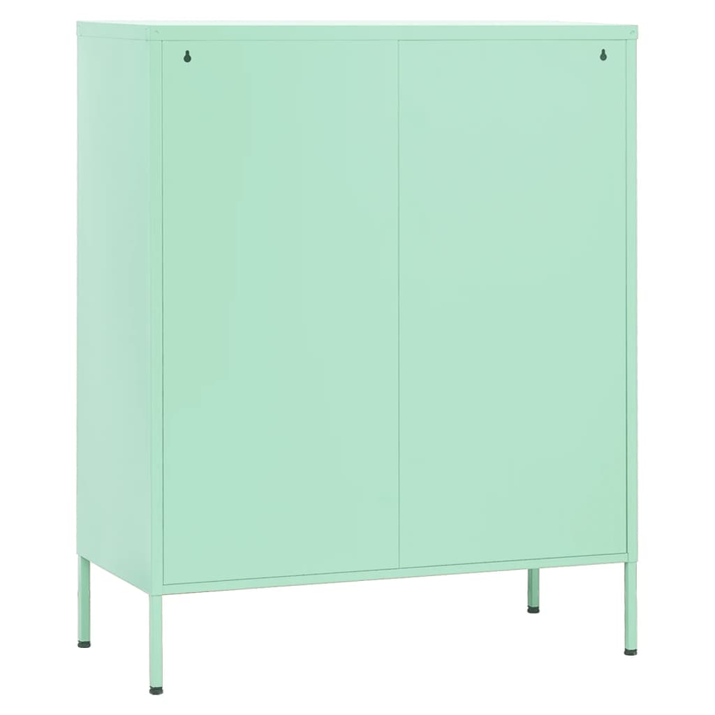 vidaXL Dulap de depozitare, verde mentă, 80x35x101,5 cm, oțel vidaXL Dulap de depozitare, verde mentă, 80x35x101,5 cm, oțel