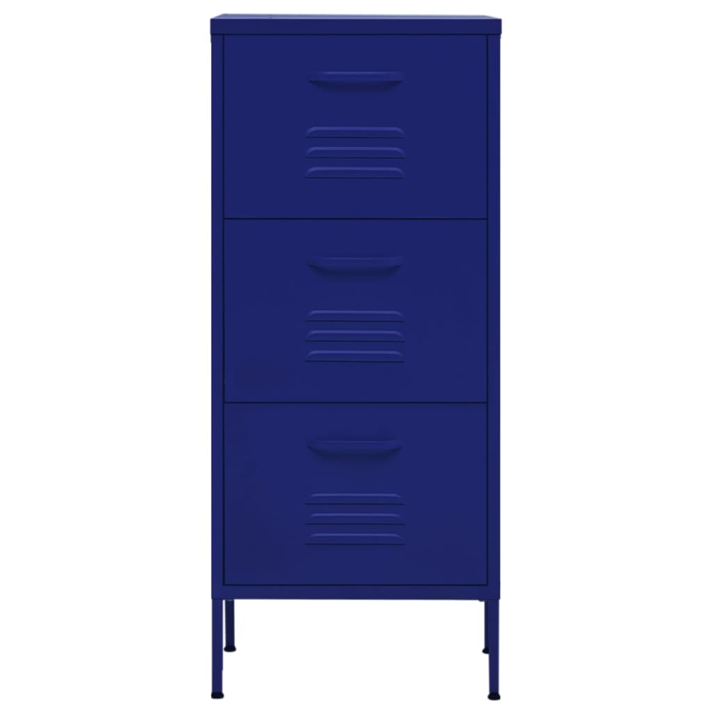 vidaXL Dulap de depozitare, bleumarin, 42,5x35x101,5 cm, oțel vidaXL Dulap de depozitare, bleumarin, 42,5x35x101,5 cm, oțel