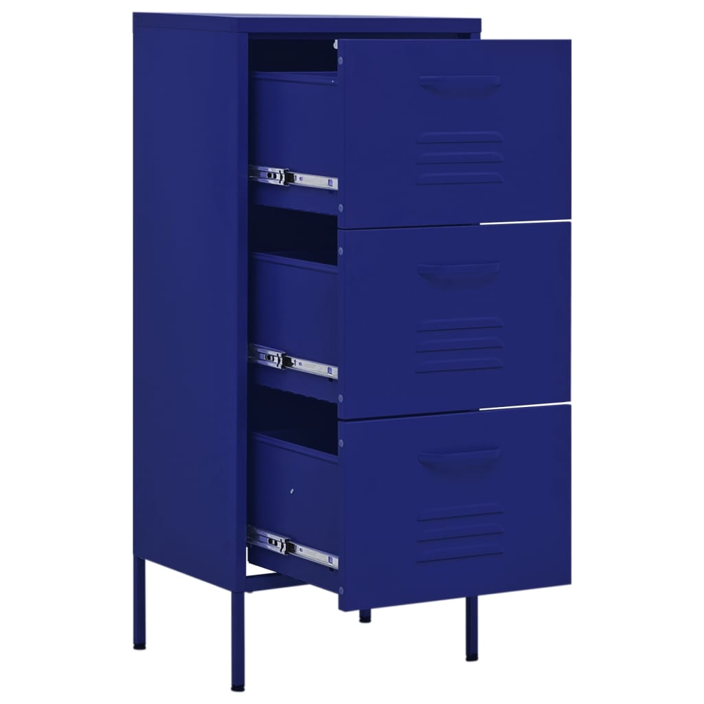 vidaXL Dulap de depozitare, bleumarin, 42,5x35x101,5 cm, oțel vidaXL Dulap de depozitare, bleumarin, 42,5x35x101,5 cm, oțel