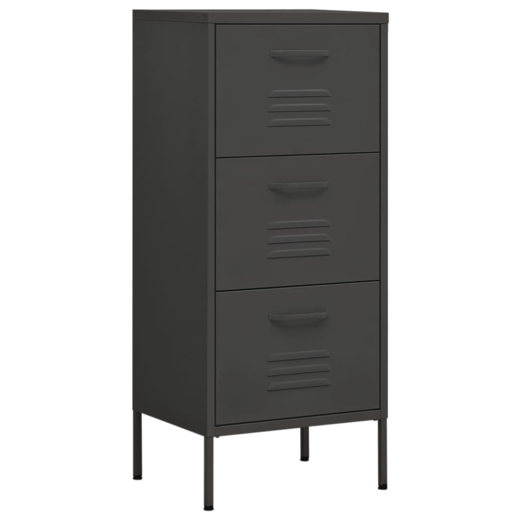vidaXL Dulap de depozitare, antracit, 42,5x35x101,5 cm, oțel vidaXL Dulap de depozitare, antracit, 42,5x35x101,5 cm, oțel