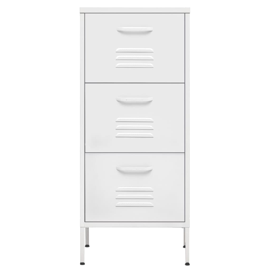 vidaXL Dulap de depozitare, alb, 42,5x35x101,5 cm, oțel vidaXL Dulap de depozitare, alb, 42,5x35x101,5 cm, oțel