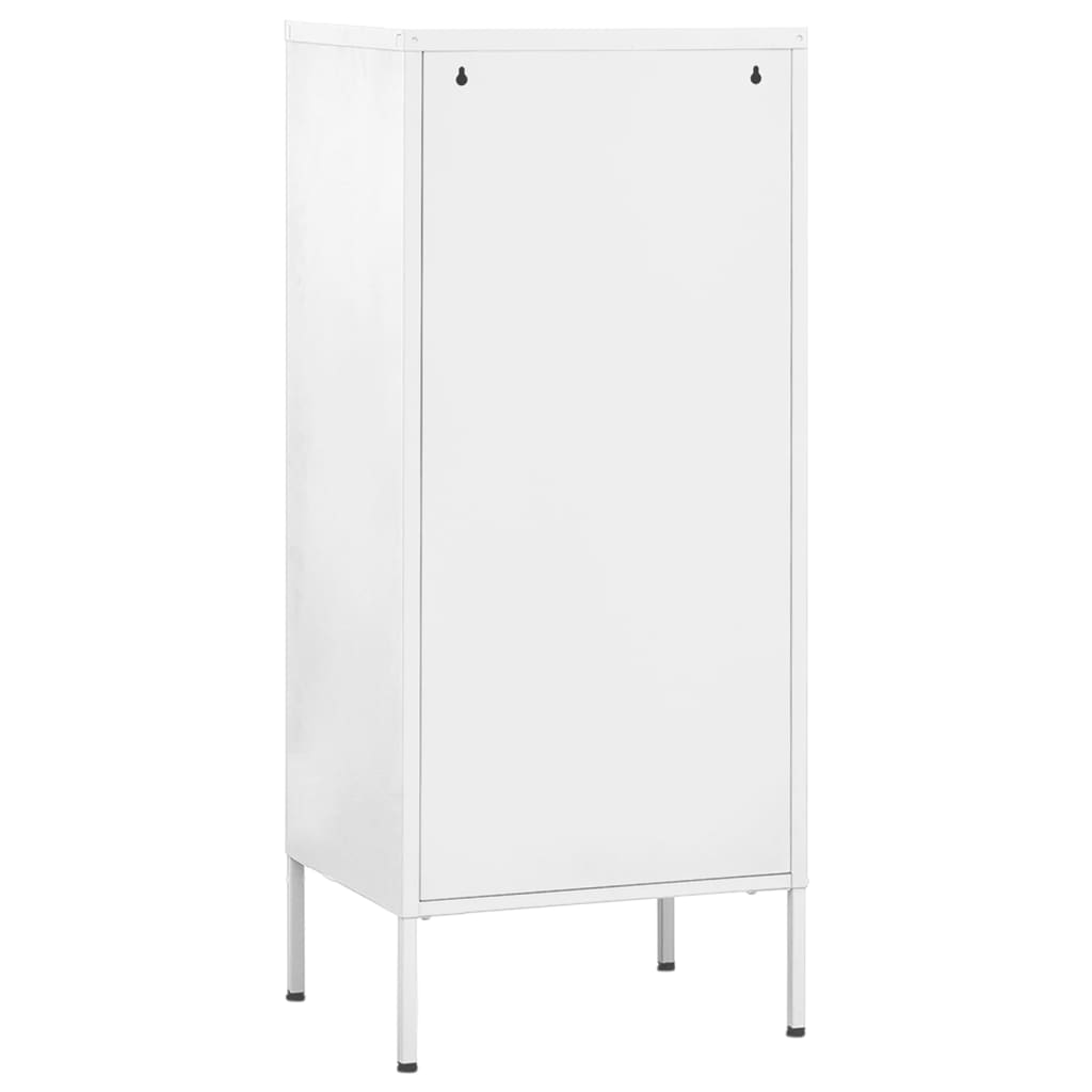 vidaXL Dulap de depozitare, alb, 42,5x35x101,5 cm, oțel vidaXL Dulap de depozitare, alb, 42,5x35x101,5 cm, oțel