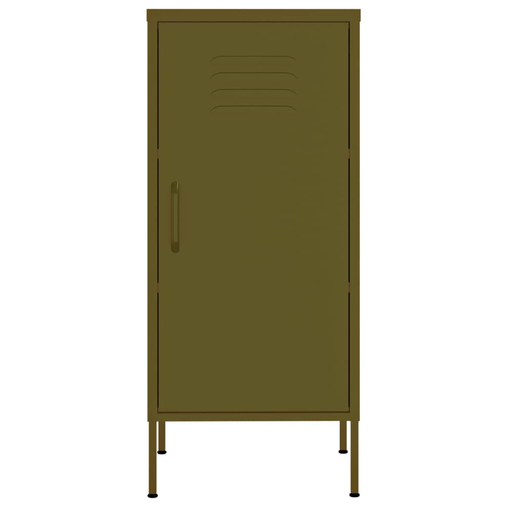 vidaXL Dulap de depozitare, verde măsliniu, 42,5x35x101,5 cm, oțel vidaXL Dulap de depozitare, verde măsliniu, 42,5x35x101,5 cm, oțel