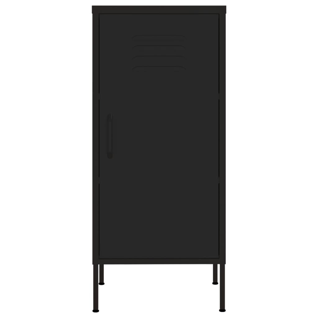 vidaXL Dulap de depozitare, negru, 42,5x35x101,5 cm, oțel