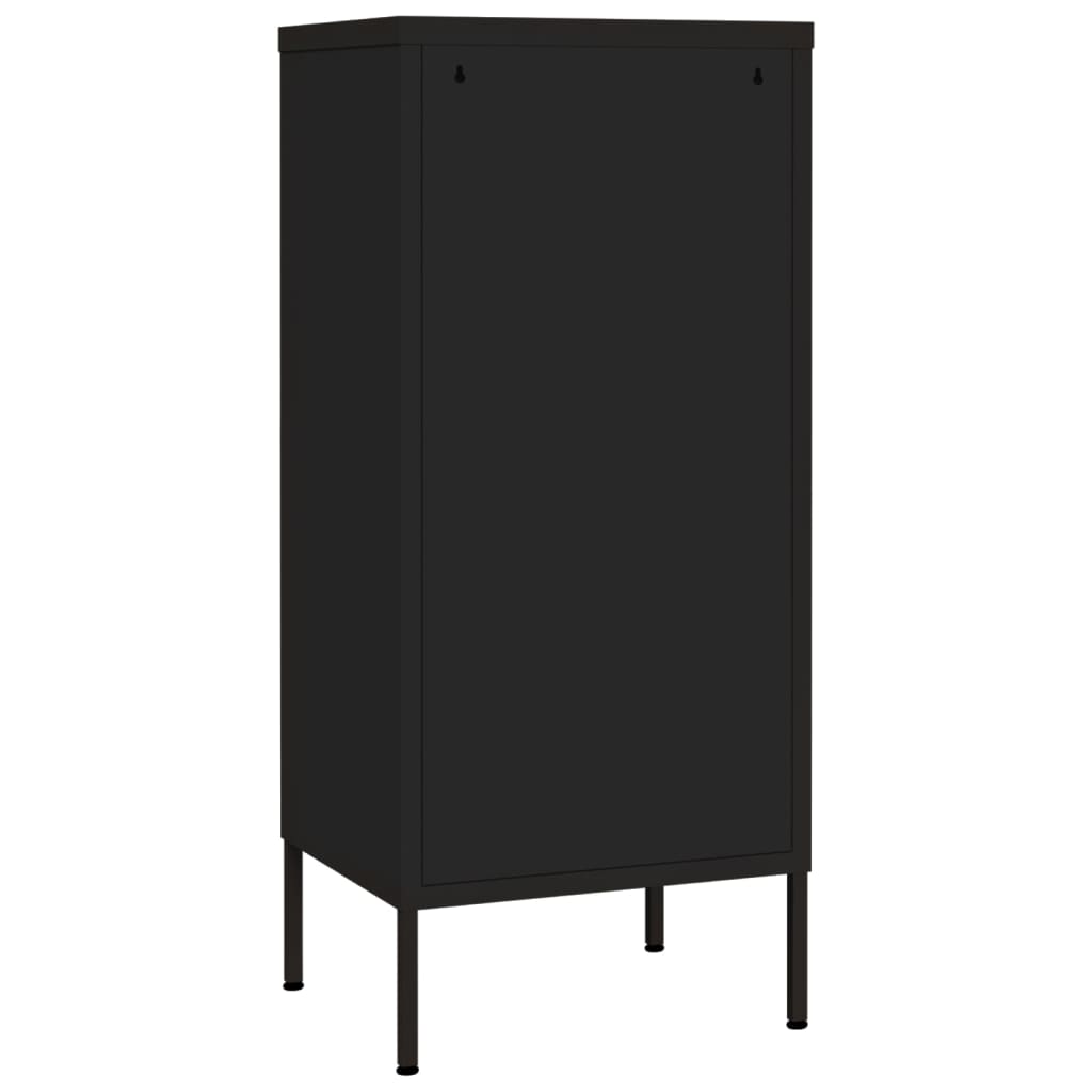 vidaXL Dulap de depozitare, negru, 42,5x35x101,5 cm, oțel