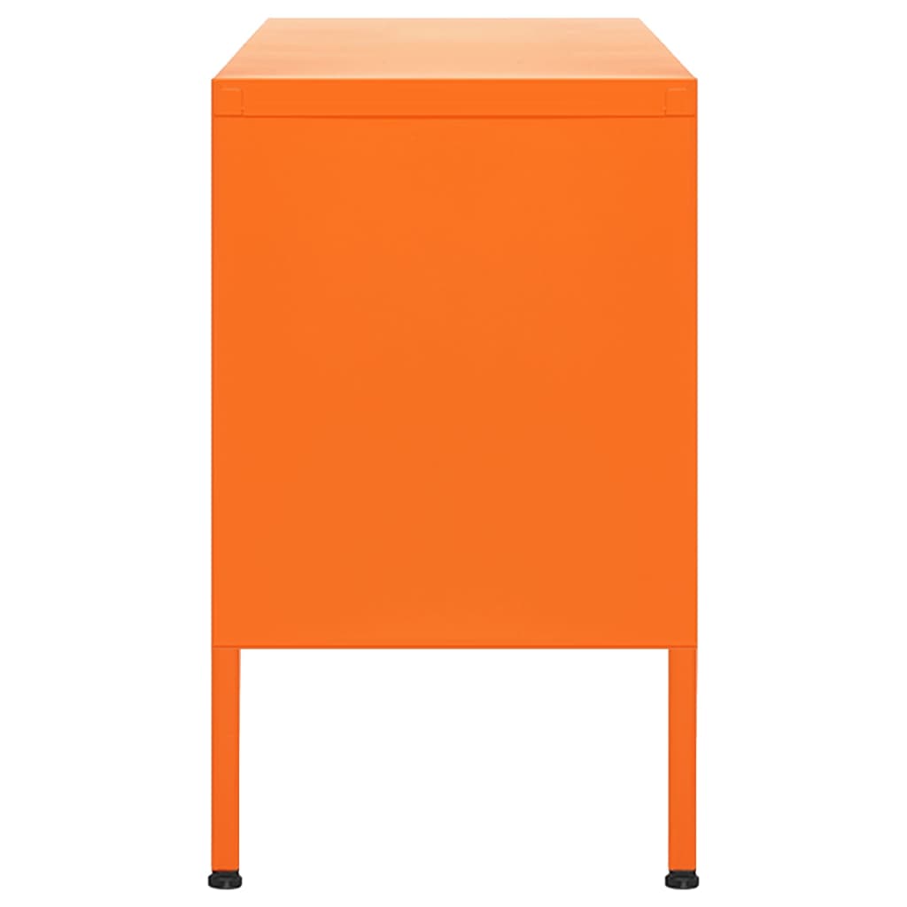 vidaXL Comodă TV, portocaliu, 105x35x50 cm, oțel vidaXL Comodă TV, portocaliu, 105x35x50 cm, oțel