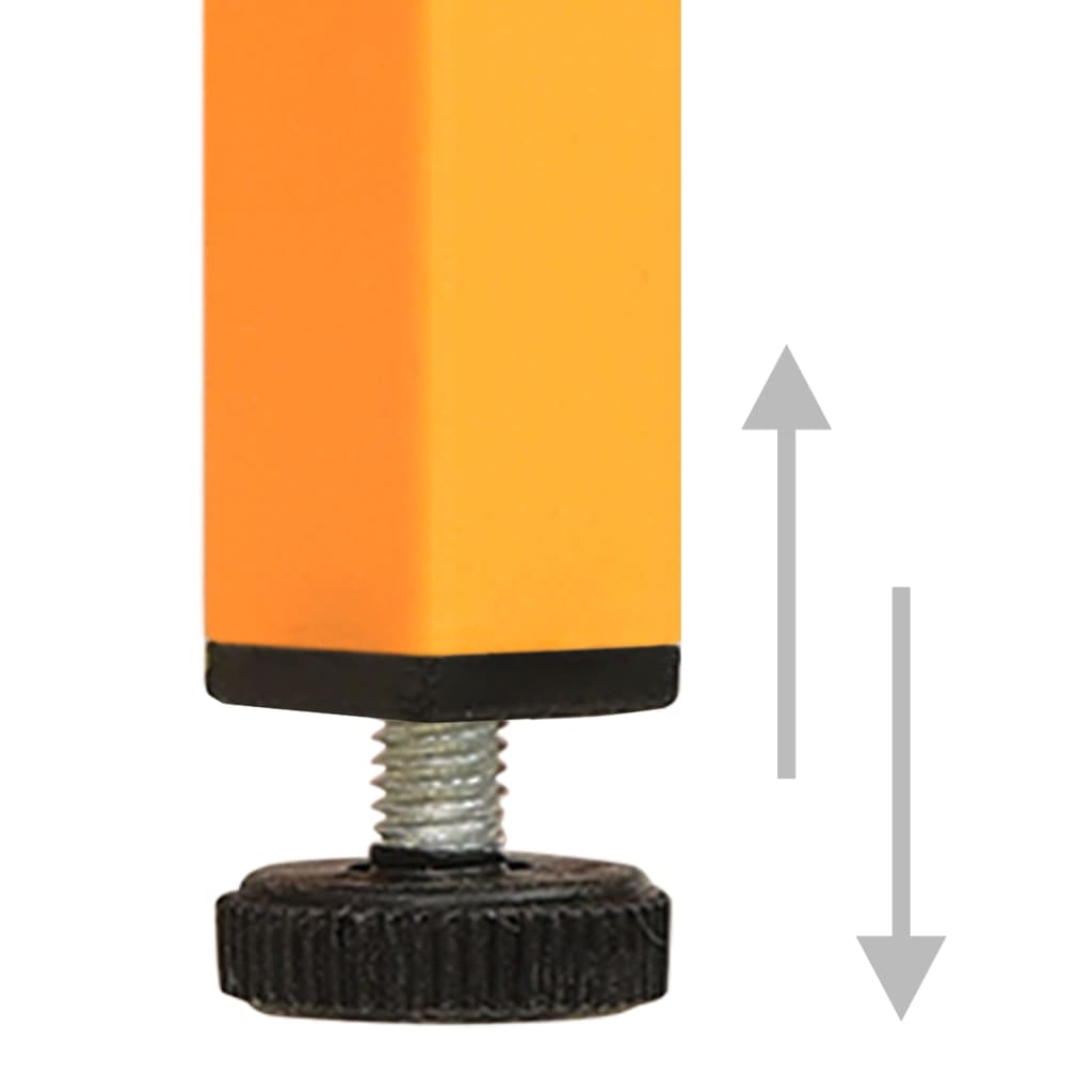 vidaXL Comodă TV, galben muștar, 105x35x50 cm, oțel