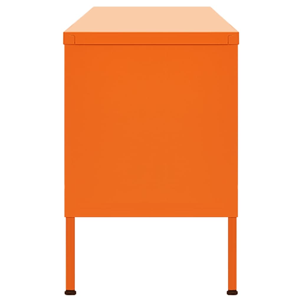 vidaXL Comodă TV, portocaliu, 105x35x50 cm, oțel vidaXL Comodă TV, portocaliu, 105x35x50 cm, oțel