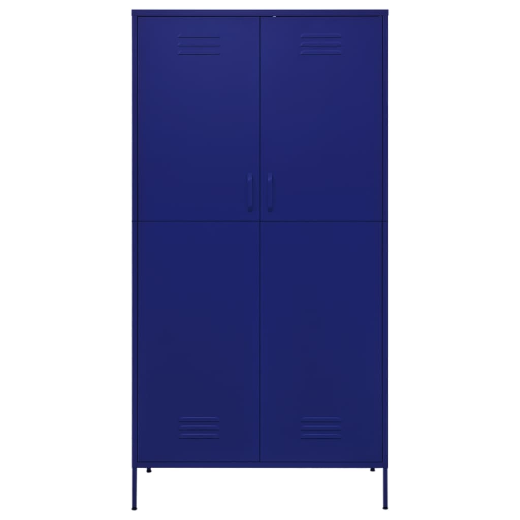 vidaXL Șifonier, bleumarin, 90x50x180 cm, oțel vidaXL Șifonier, bleumarin, 90x50x180 cm, oțel