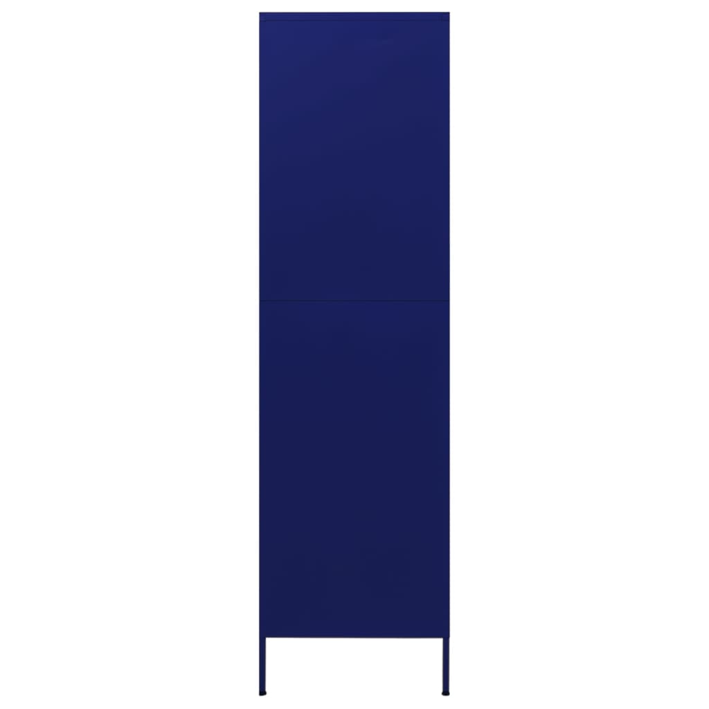 vidaXL Șifonier, bleumarin, 90x50x180 cm, oțel vidaXL Șifonier, bleumarin, 90x50x180 cm, oțel