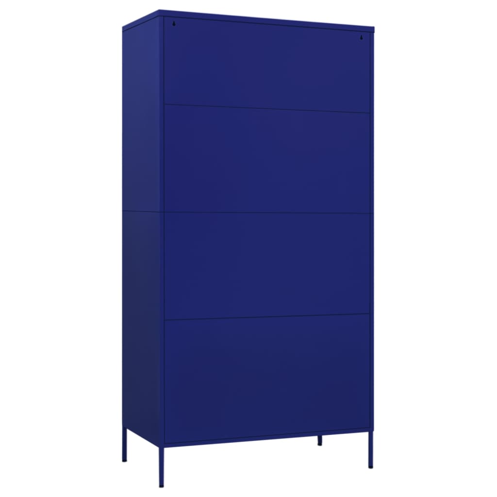 vidaXL Șifonier, bleumarin, 90x50x180 cm, oțel vidaXL Șifonier, bleumarin, 90x50x180 cm, oțel