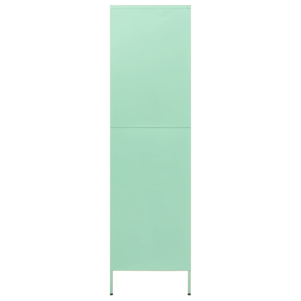 vidaXL Șifonier, verde mentă, 90x50x180 cm, oțel vidaXL Șifonier, verde mentă, 90x50x180 cm, oțel