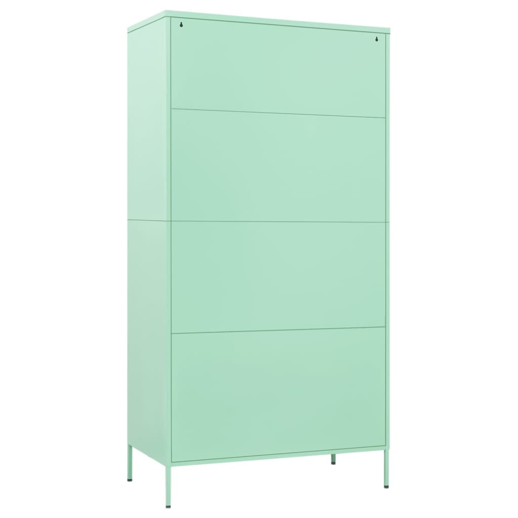 vidaXL Șifonier, verde mentă, 90x50x180 cm, oțel vidaXL Șifonier, verde mentă, 90x50x180 cm, oțel