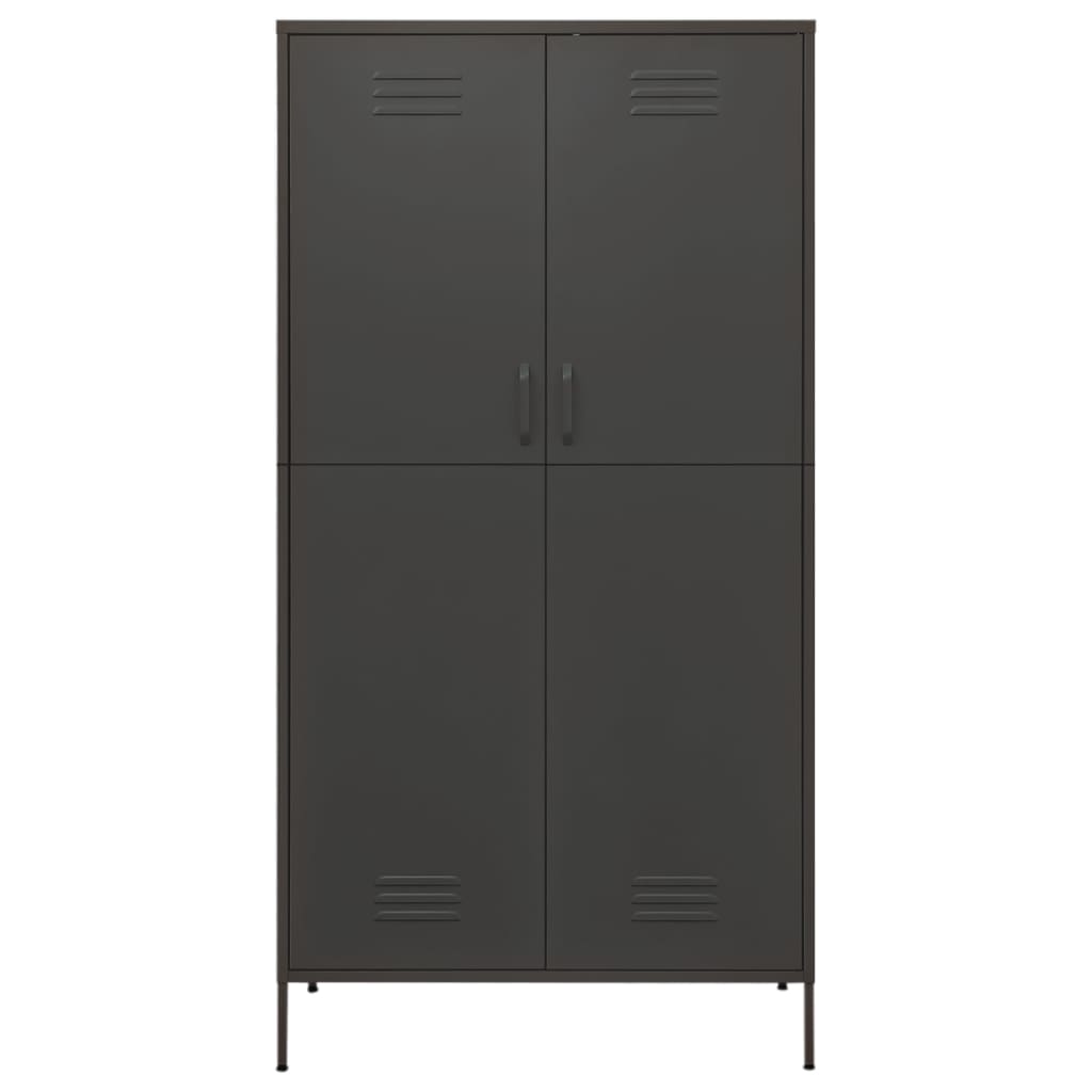 vidaXL Șifonier, antracit, 90x50x180 cm oțel vidaXL Șifonier, antracit, 90x50x180 cm oțel