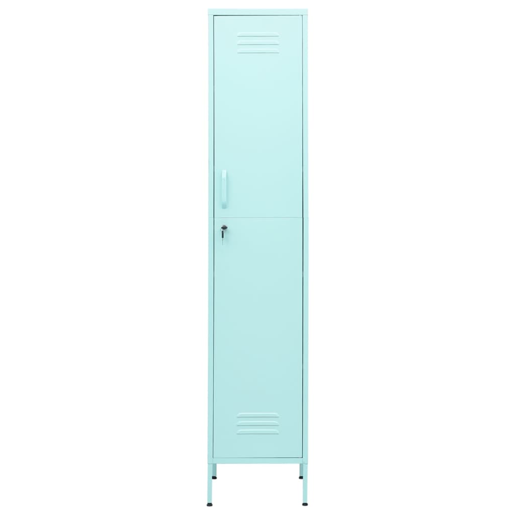 vidaXL Dulap de vestiar, verde mentă, 35x46x180 cm, oțel vidaXL Dulap de vestiar, verde mentă, 35x46x180 cm, oțel