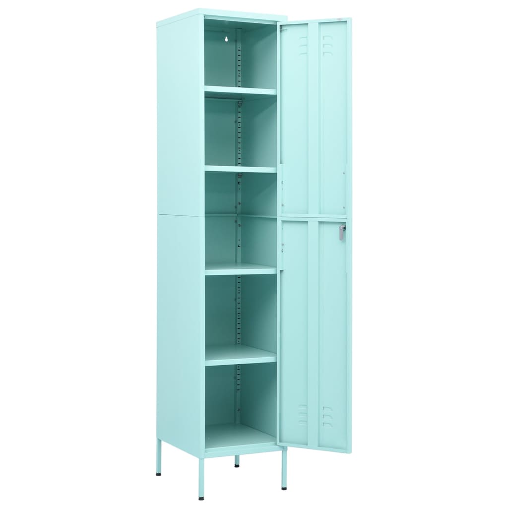 vidaXL Dulap de vestiar, verde mentă, 35x46x180 cm, oțel vidaXL Dulap de vestiar, verde mentă, 35x46x180 cm, oțel