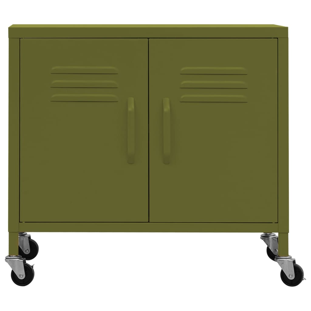 vidaXL Dulap de depozitare, verde măsliniu, 60x35x56 cm, oțel vidaXL Dulap de depozitare, verde măsliniu, 60x35x56 cm, oțel